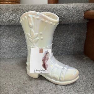 Jessica Simpson candle western cowboy boot